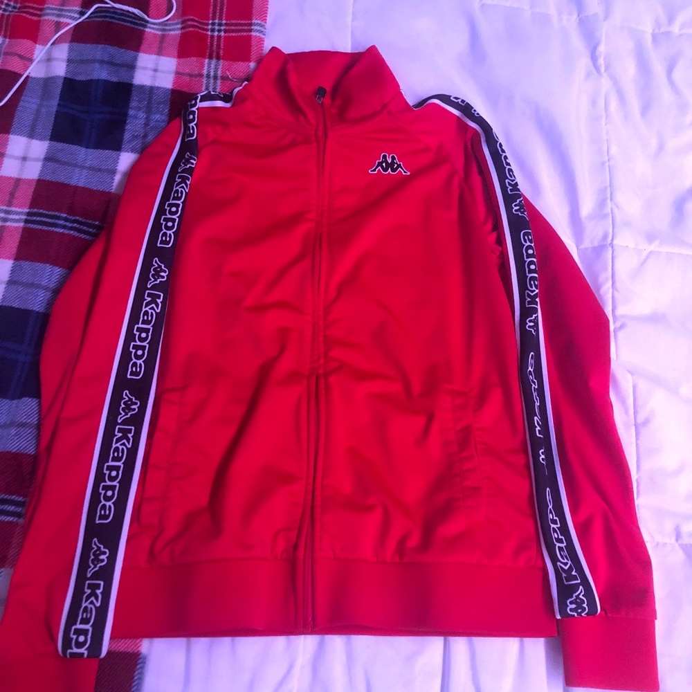 red kappa zip up